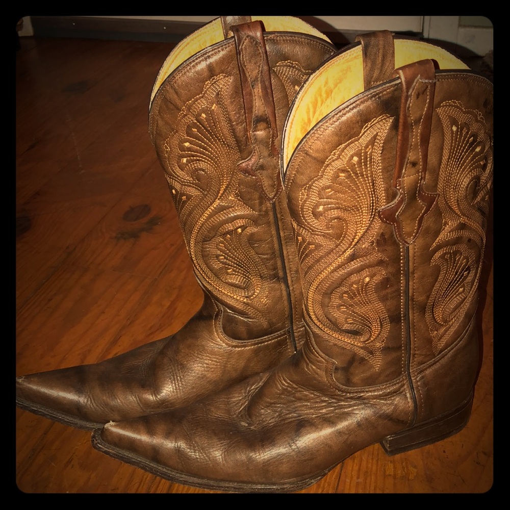 Vintage Premium Leather Custom Cowboy Boots